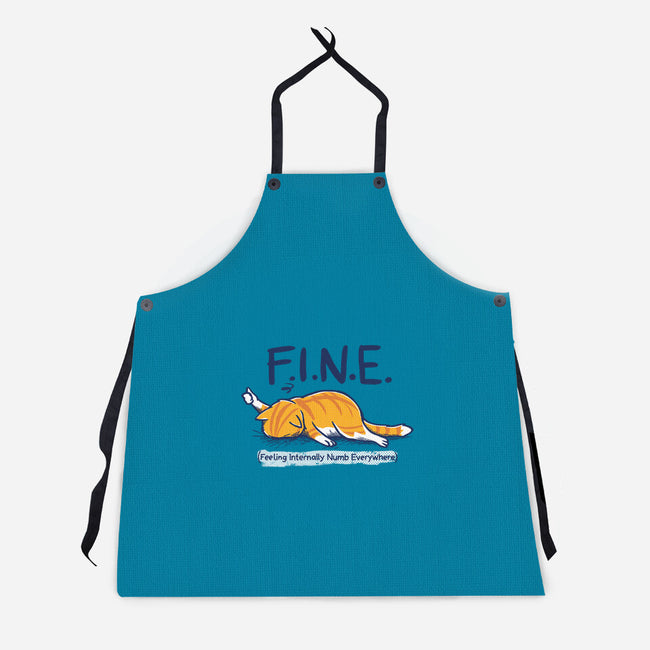 Feeling Internally Numb Everywhere-Unisex-Kitchen-Apron-Danhood
