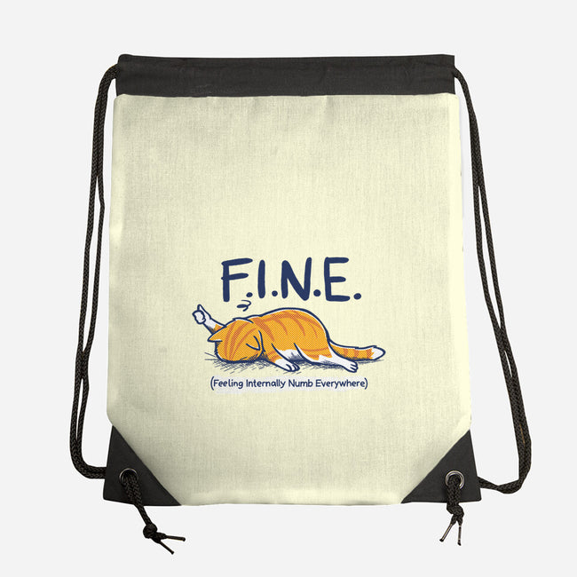 Feeling Internally Numb Everywhere-None-Drawstring-Bag-Danhood