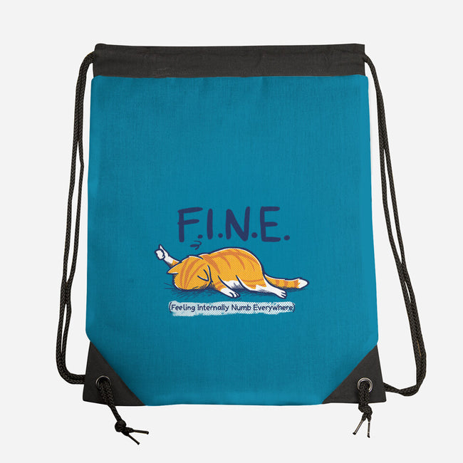 Feeling Internally Numb Everywhere-None-Drawstring-Bag-Danhood