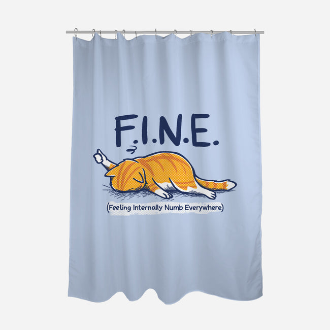 Feeling Internally Numb Everywhere-None-Polyester-Shower Curtain-Danhood