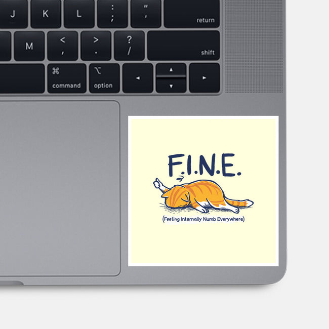 Feeling Internally Numb Everywhere-None-Glossy-Sticker-Danhood