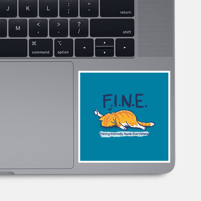 Feeling Internally Numb Everywhere-None-Glossy-Sticker-Danhood