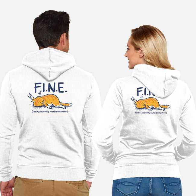 Feeling Internally Numb Everywhere-Unisex-Zip-Up-Sweatshirt-Danhood