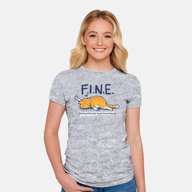 Feeling Internally Numb Everywhere-Womens-Fitted-Tee-Danhood