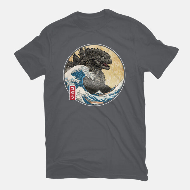 The Great Gojira Off Kanagawa-Mens-Premium-Tee-DrMonekers