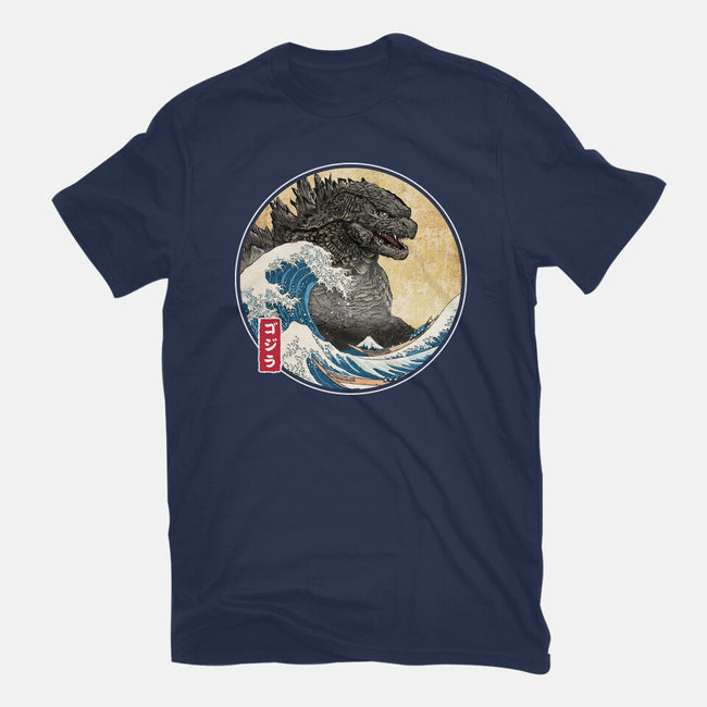The Great Gojira Off Kanagawa-Youth-Basic-Tee-DrMonekers