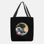 The Great Gojira Off Kanagawa-None-Basic Tote-Bag-DrMonekers