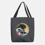 The Great Gojira Off Kanagawa-None-Basic Tote-Bag-DrMonekers