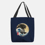 The Great Gojira Off Kanagawa-None-Basic Tote-Bag-DrMonekers