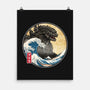 The Great Gojira Off Kanagawa-None-Matte-Poster-DrMonekers
