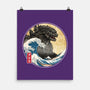 The Great Gojira Off Kanagawa-None-Matte-Poster-DrMonekers