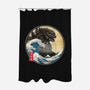 The Great Gojira Off Kanagawa-None-Polyester-Shower Curtain-DrMonekers