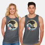 The Great Gojira Off Kanagawa-Unisex-Basic-Tank-DrMonekers