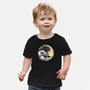 The Great Gojira Off Kanagawa-Baby-Basic-Tee-DrMonekers