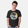 The Great Gojira Off Kanagawa-Mens-Basic-Tee-DrMonekers