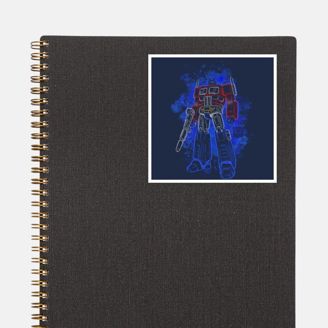 Optimus Silhouette-None-Glossy-Sticker-Badbone Collections