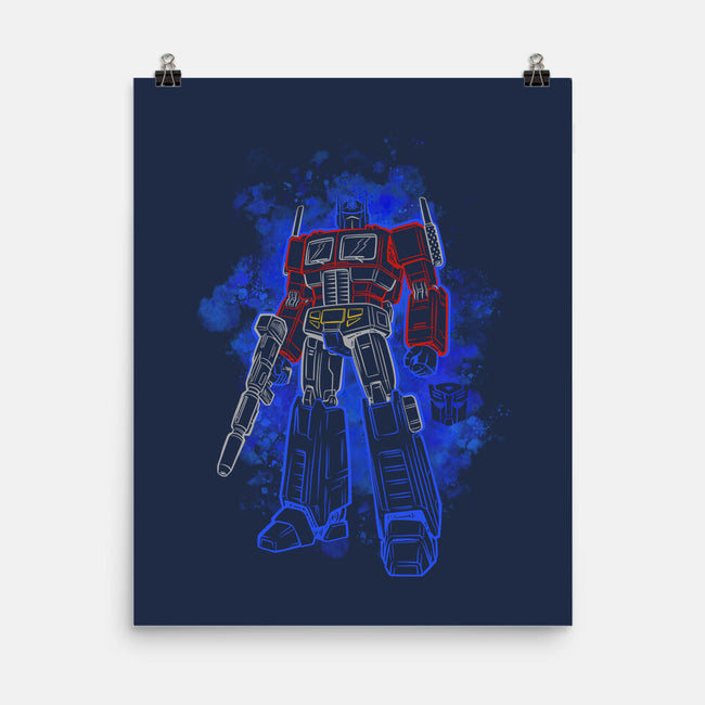 Optimus Silhouette-None-Matte-Poster-Badbone Collections