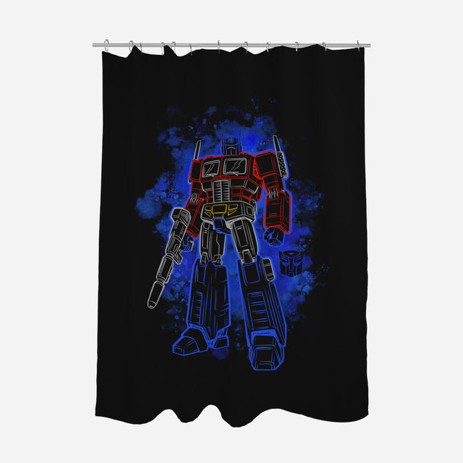 Optimus Silhouette-None-Polyester-Shower Curtain-Badbone Collections
