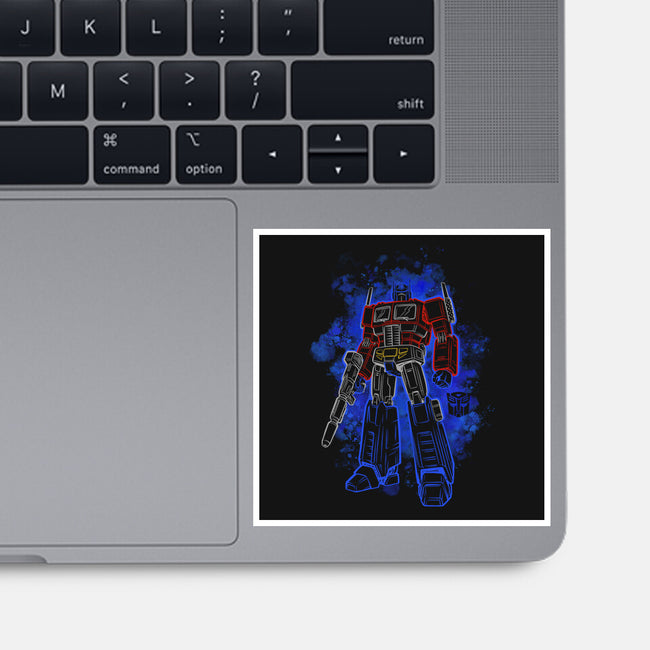Optimus Silhouette-None-Glossy-Sticker-Badbone Collections