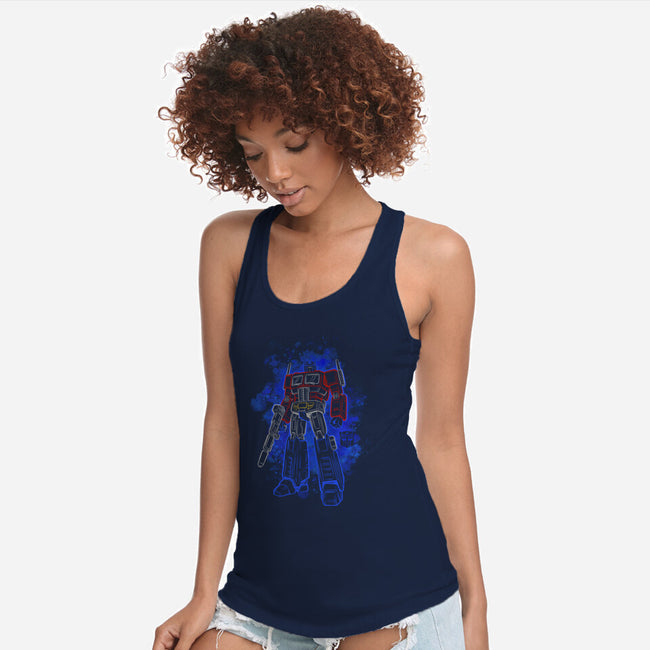 Optimus Silhouette-Womens-Racerback-Tank-Badbone Collections