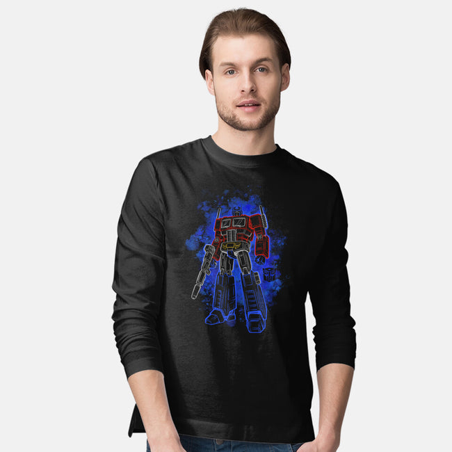 Optimus Silhouette-Mens-Long Sleeved-Tee-Badbone Collections