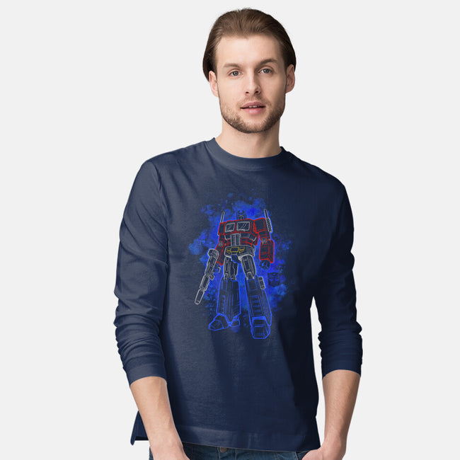 Optimus Silhouette-Mens-Long Sleeved-Tee-Badbone Collections