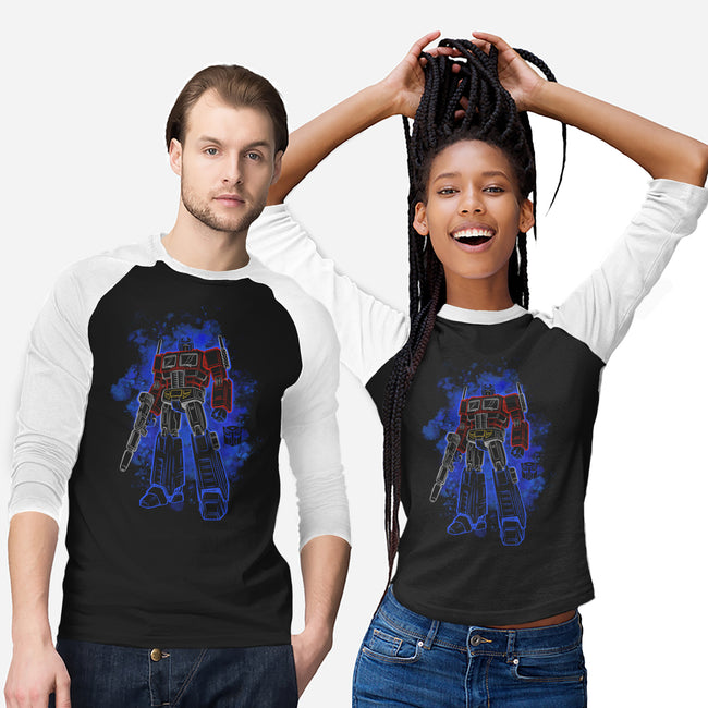 Optimus Silhouette-Unisex-Baseball-Tee-Badbone Collections