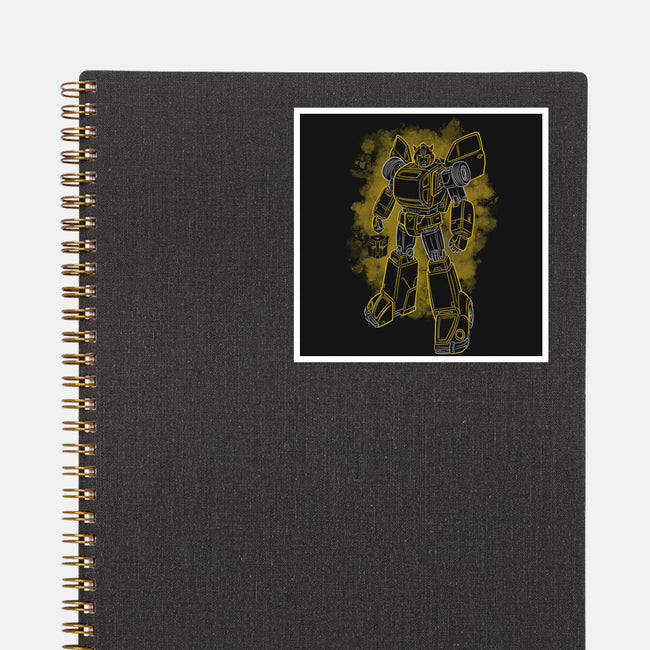 Bumblebee Silhouette-None-Glossy-Sticker-Badbone Collections