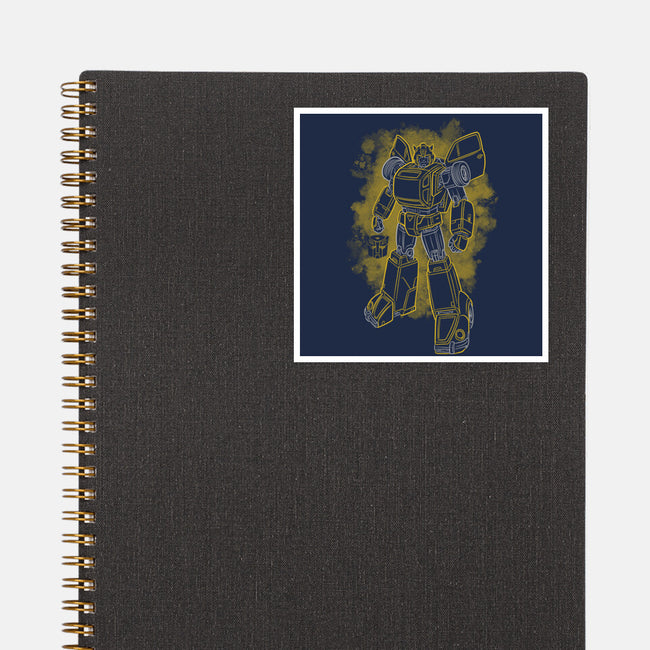 Bumblebee Silhouette-None-Glossy-Sticker-Badbone Collections