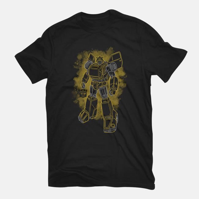 Bumblebee Silhouette-Mens-Basic-Tee-Badbone Collections