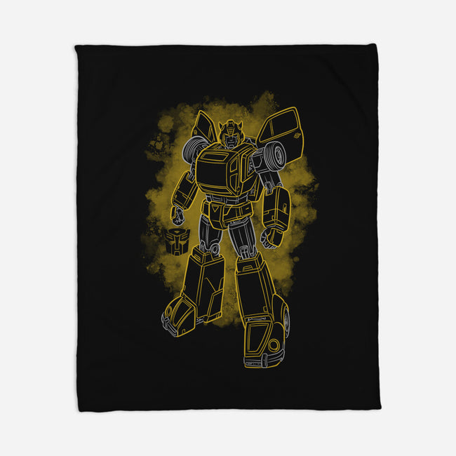 Bumblebee Silhouette-None-Fleece-Blanket-Badbone Collections