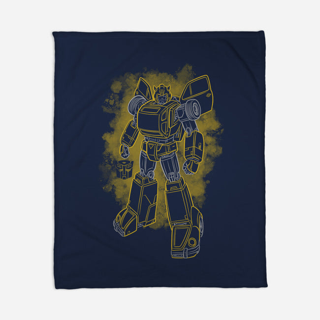 Bumblebee Silhouette-None-Fleece-Blanket-Badbone Collections
