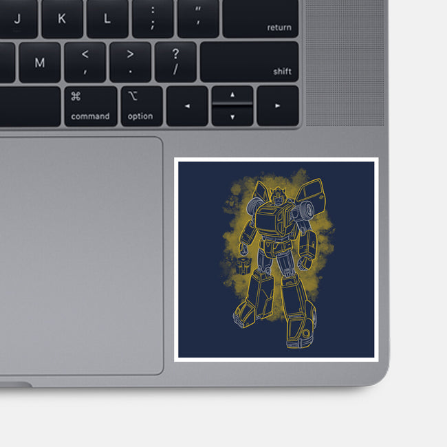 Bumblebee Silhouette-None-Glossy-Sticker-Badbone Collections