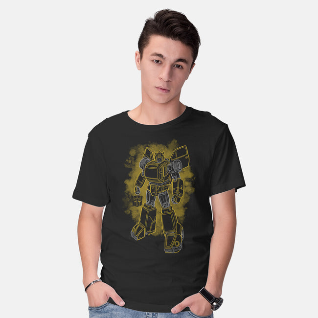 Bumblebee Silhouette-Mens-Basic-Tee-Badbone Collections