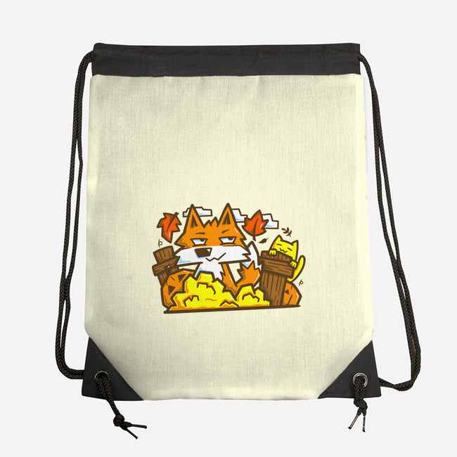 Fox In Fall Season-None-Drawstring-Bag-bloomgrace28