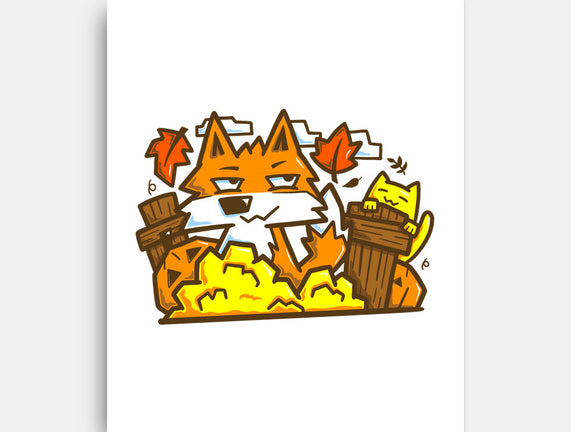 Fox In Fall Season
