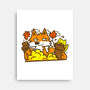 Fox In Fall Season-None-Stretched-Canvas-bloomgrace28