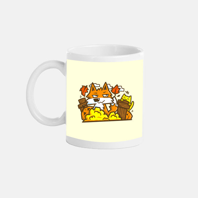Fox In Fall Season-None-Mug-Drinkware-bloomgrace28