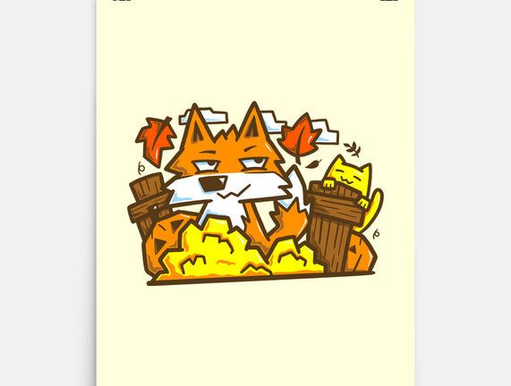 Fox In Fall Season
