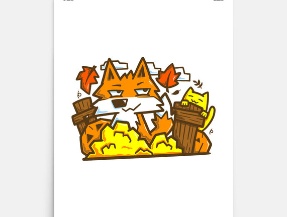 Fox In Fall Season