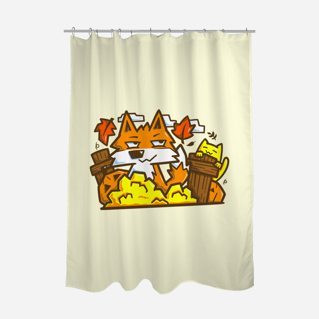 Fox In Fall Season-None-Polyester-Shower Curtain-bloomgrace28