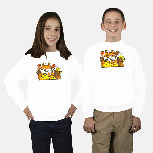 Fox In Fall Season-Youth-Crew Neck-Sweatshirt-bloomgrace28