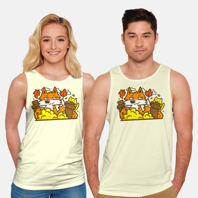Fox In Fall Season-Unisex-Basic-Tank-bloomgrace28