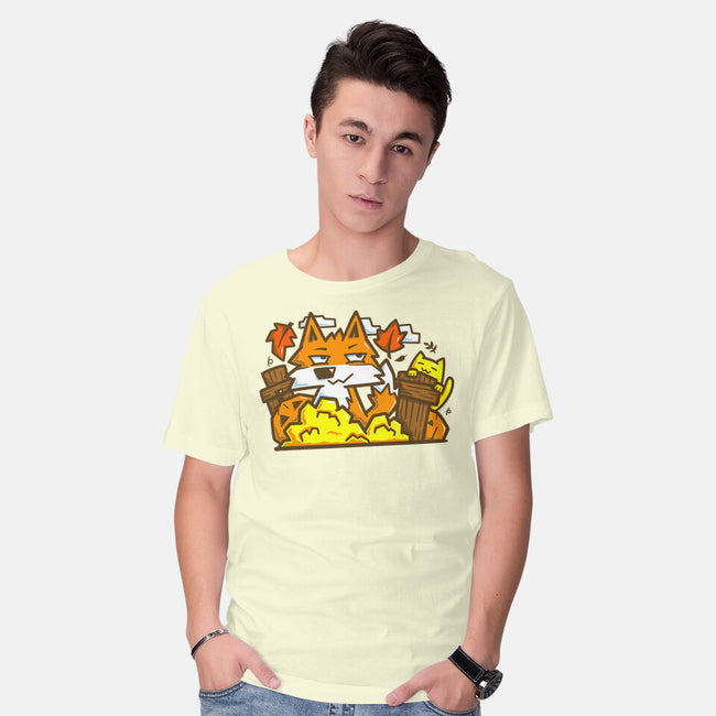 Fox In Fall Season-Mens-Basic-Tee-bloomgrace28