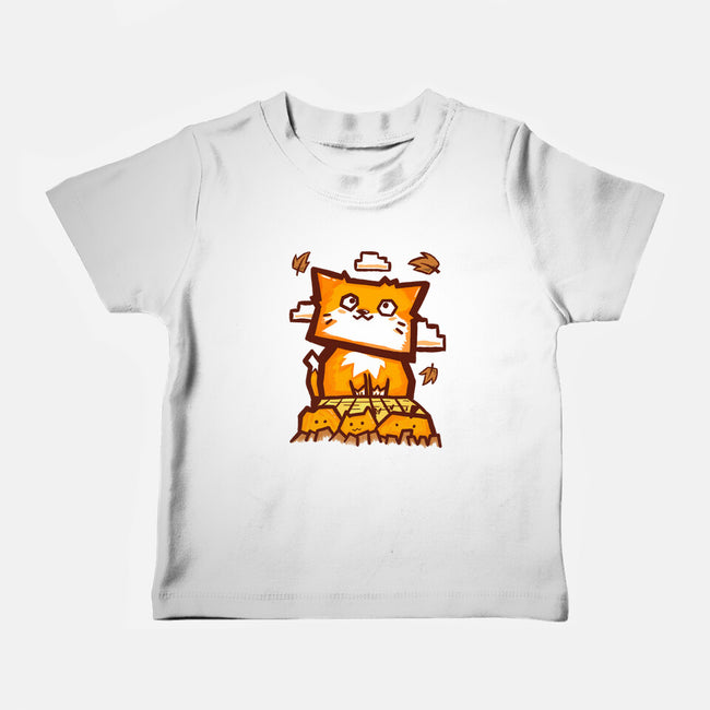 Cat In Fall Season-Baby-Basic-Tee-bloomgrace28