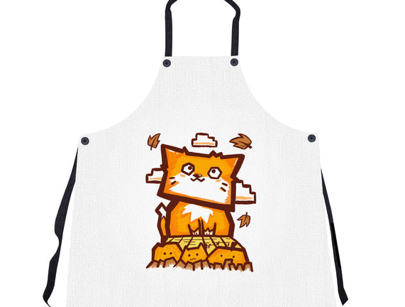 Cat In Fall Season