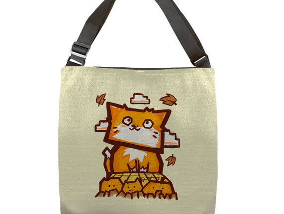 Cat In Fall Season