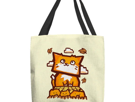Cat In Fall Season