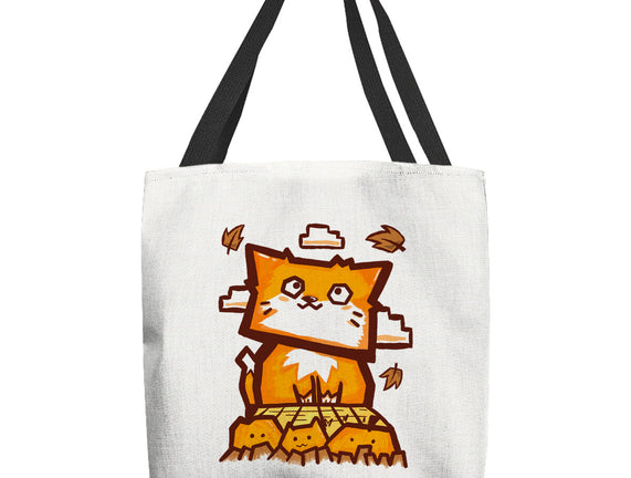 Cat In Fall Season