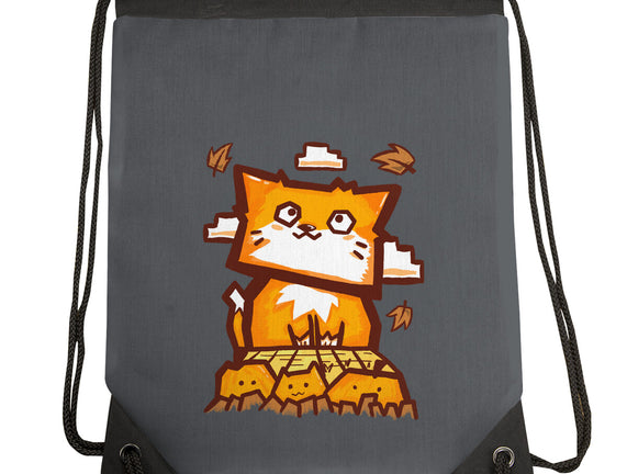 Cat In Fall Season